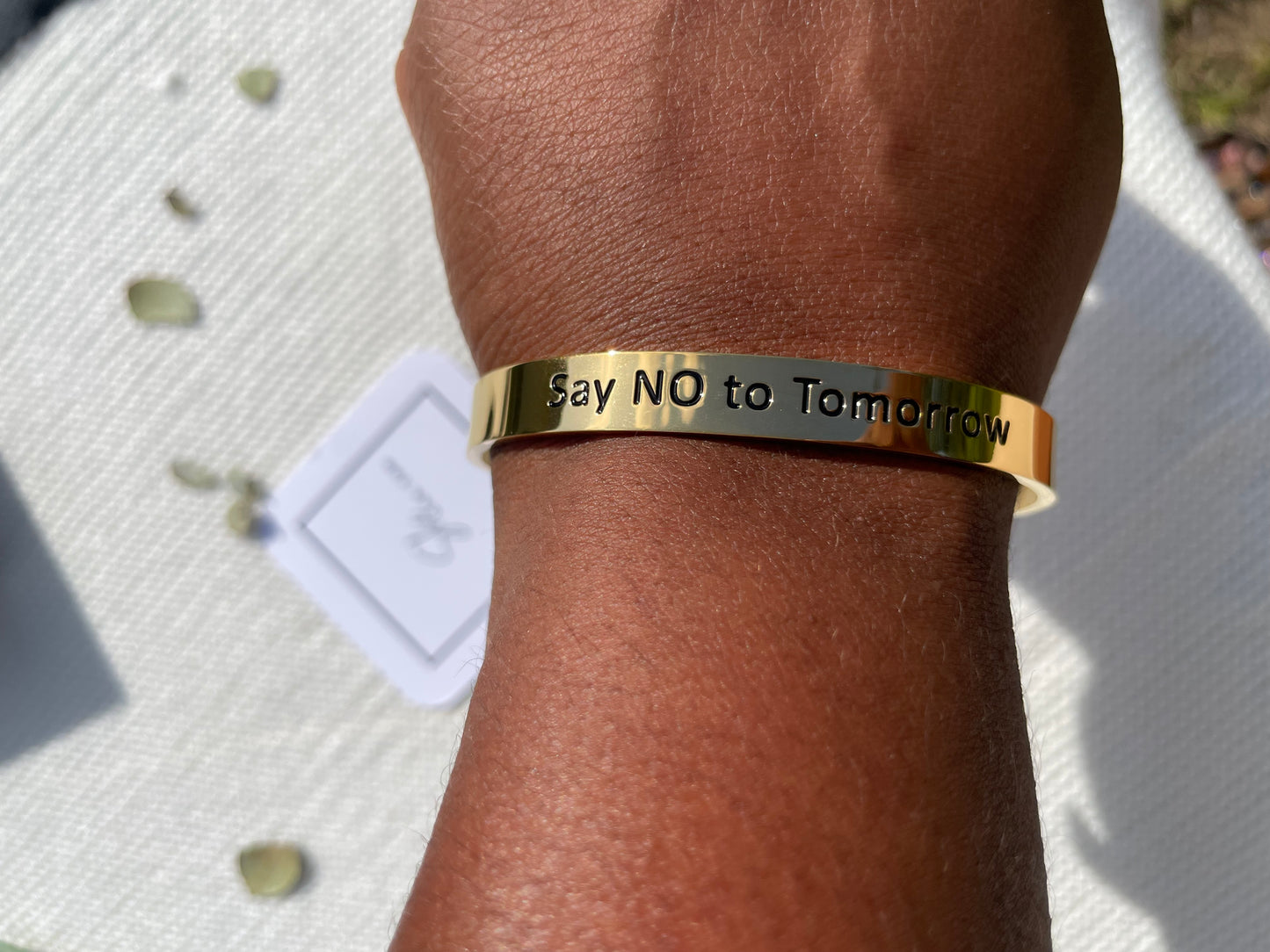 Say NO to Tomorrow