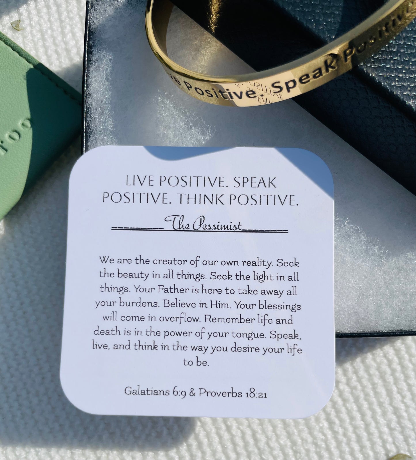 Live Positive. Speak Positive. Think Positive.